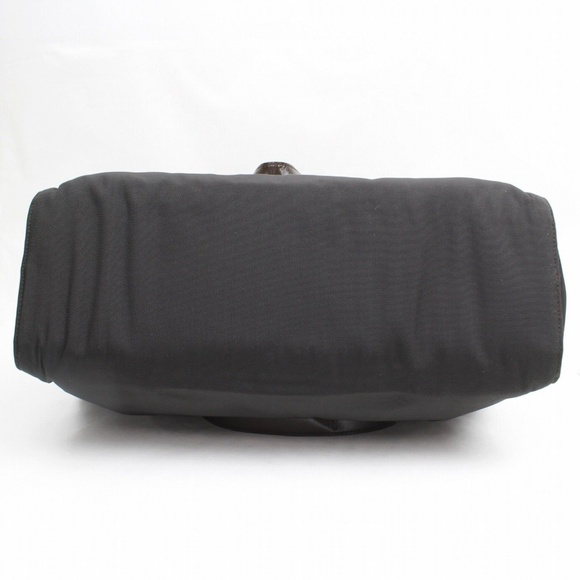 Authentic Gucci Tote Bag Dark Brown Nylon 277476 - Picture 4 of 8